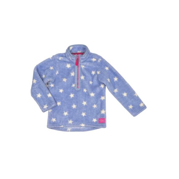 Joules Merridie Half Zip Fleece in Sky Blue Star - Picture 1 of 3